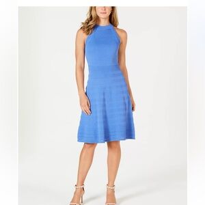 Vince Camuto Halter-Neck Fit & Flare Dress